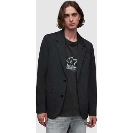 AllSaints Helm Blazer Charcoal Marl Größe: 36 | Blazer Outlet | Herren | Schwarz