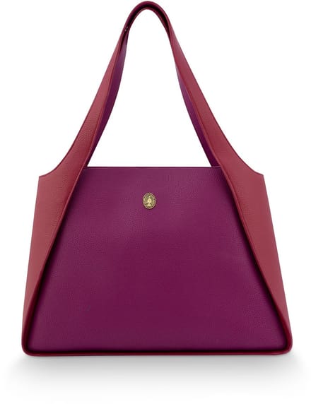 Pip Studio - Filou Schoudertas Dames - Tas - Paars - 40x15.5x48cm
