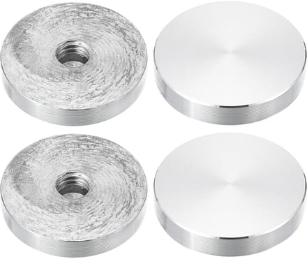 Allecta - Aluminium schijf set: 40 mm diameter, M10 schroefdraad, 4 stuks