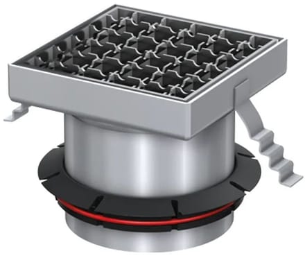 ACO Opzetstuk Variant-CR 150x150/L15 V2A/antislip/rooster V2A los ingelegd, 9579.40.92