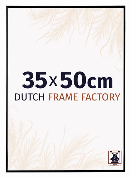 Fotolijst 35x50 cm - Kunststof - Zwart Hoogglans - Easy