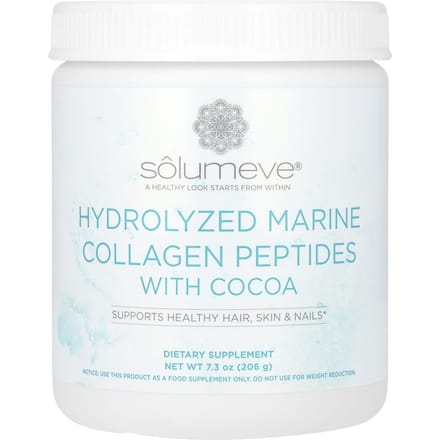 Solumeve, Peptides de Collagène Marin Hydrolysé, au Cacao, 7,3 oz (206 g)