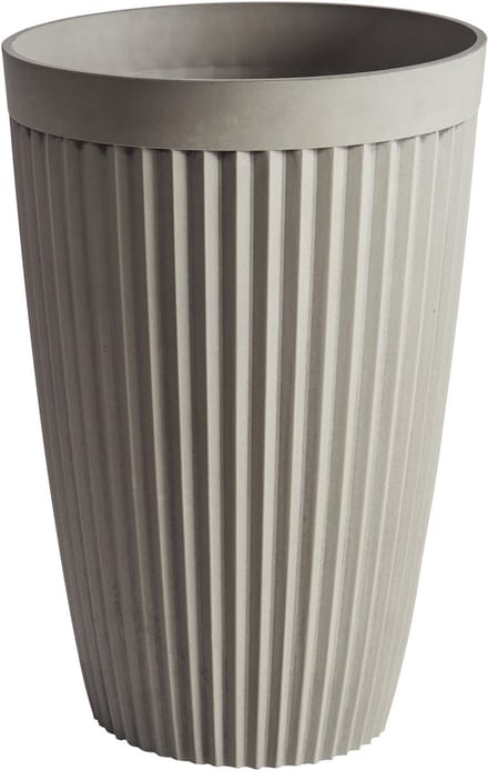 KOLA - Bloempot - Taupe - 39 cm - Steenmengsel