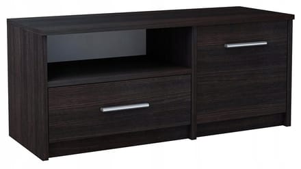 UFC BODO Serie - Wenge TV Meubel - 1 Deur - 1 Lade - Open Schap