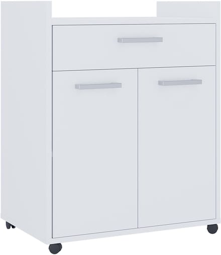Vicco Ansel Rolcontainer – 60 x 40 cm met laden Wit