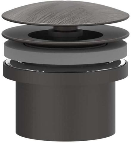 IVY Designplug Always Open - RVS 316 Geborsteld Carbon Black PVD