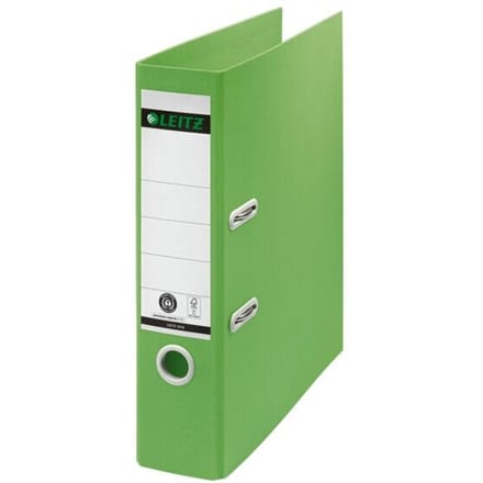 Ordner Leitz Recycle 180° 80mm karton A4 groen
