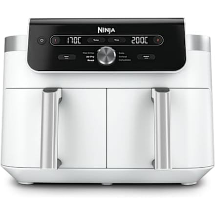 Ninja Dualzone Airfryer XL - Dubbele lades - 9,5 Liter in Wit | DZ901EUWH | van SharkNinja