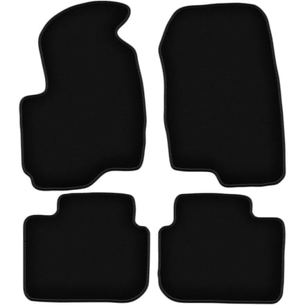 BASIC zwarte veloursmatten voor: Mitsubishi Colt VII hatchback (2004-2008)