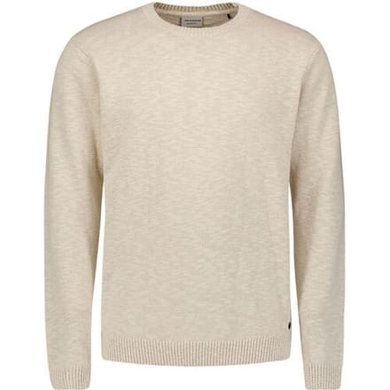 No Excess Pullover crewneck slub with linen desert