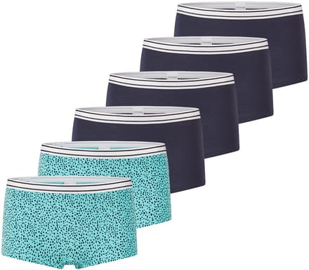 Schiesser Meisjes shorts 6 pack Teens Girls 95/5 Cotton