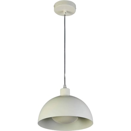 Searchlight Hanglamp Mars, crème, Ø 25 cm, staal