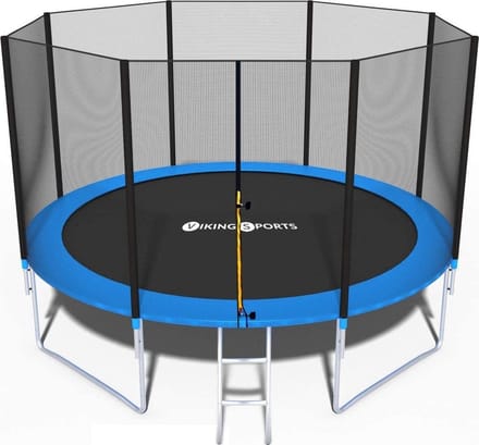 Trampoline Blauw 366 cm - Inclusief Veiligheidsnet & Ladder