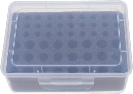 Batterijhouder - Batterijcontainer - Batterijen Opbergen - Voorgesneden Schuim - 16.5 cm - Transparant