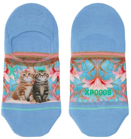 XPOOOS - Kitty Dames Footies - 1-Pck - Maat One Size
