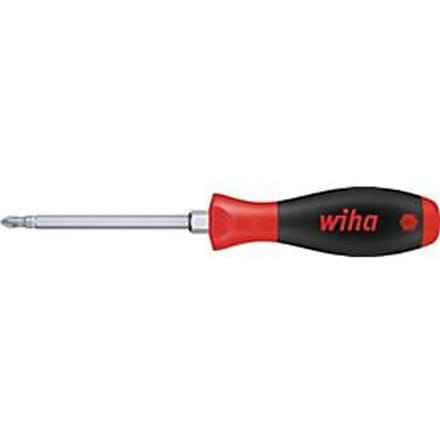 WIHA schroevendraaier 314 maat PZD 2, klinglengte 100 mm, meer-componenten handgreep, chroom-vanadium-molybdeenstaal