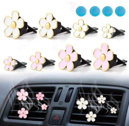 Dailygoods- Luchtverfrisser Auto Set van 8 - Auto Aromatherapie