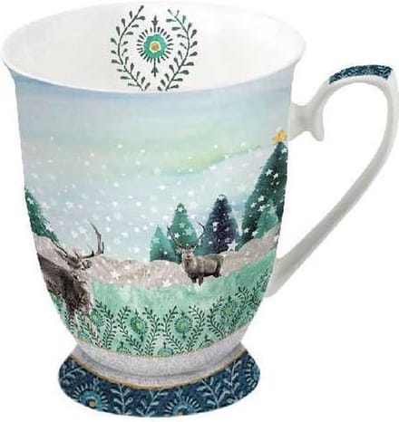 Ambiente beker "Deer Winterscene"