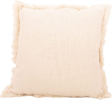 Point-Virgule - Sierkussen - 100% gerecycleerd katoen - Wit - 45x45cm