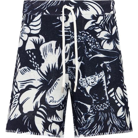 Dsquared2 korte bloemen man blauw
