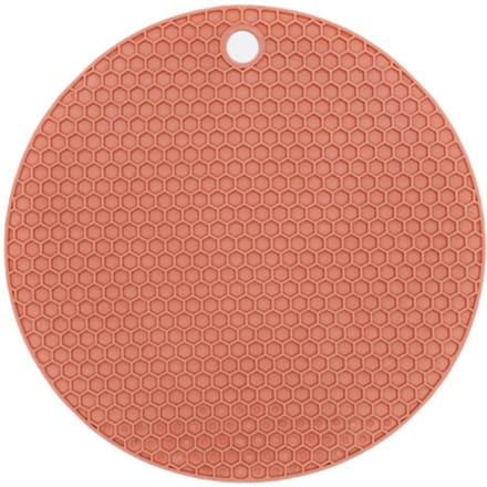 Ronde Placemat Rubber Vrij van Giftige Stoffen Anti-Slip Hittebestendig Wasbaar Tafelisolatiepad voor Kop brown