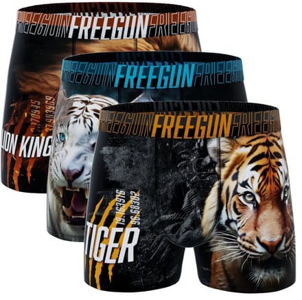 Freegun jongens boxershorts - microvezel - 3-pack - maat 164/176 - Wild