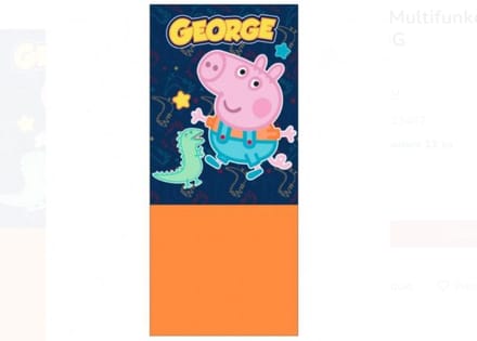 Peppa Pig - Snood/Sjaal - Oranje - Fleece - One size