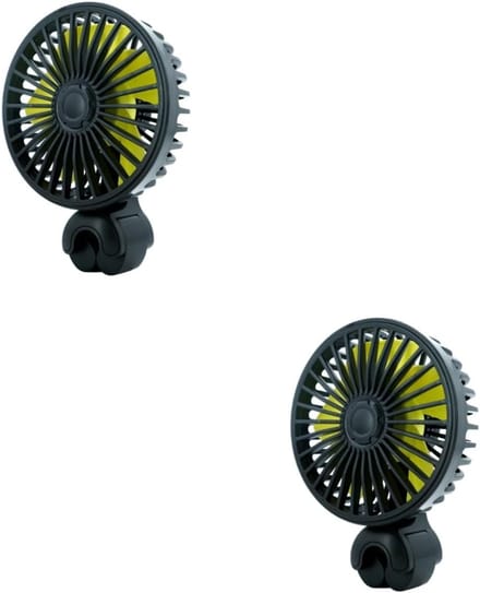 VHV - Autoventilator - USB ventilator voor auto - USB aansluiting - verstelbaar - met clip - voor auto, achterbank, dashboard, camper
