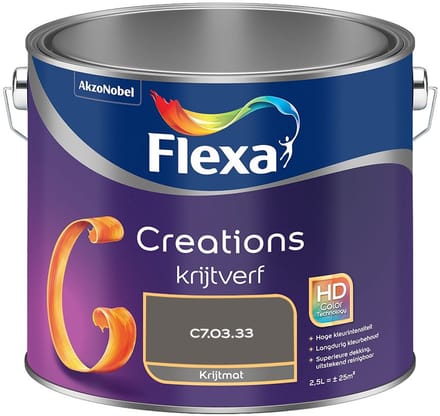 Flexa - Creations Muurverf Krijt - C7.03.33 - Mengverf - 2,5 L