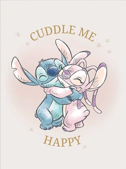 Stitch Cuddle Me Art Print 30x40cm | Poster
