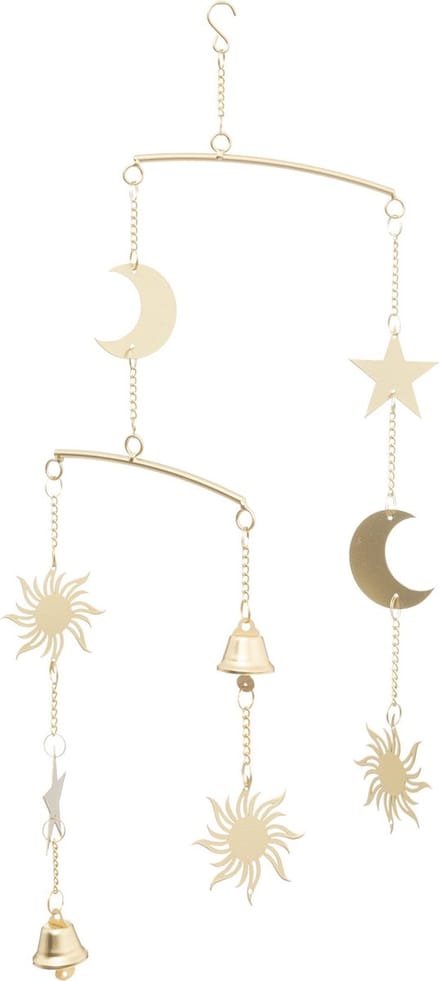 Fééric Lights and Christmas Metalen maanmobiel - Ø24xH48cm - Goud