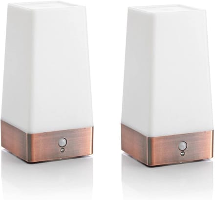 Draadloze PIR Bewegingssensor Tafellamp LED Nachtlampje - 2 Pack