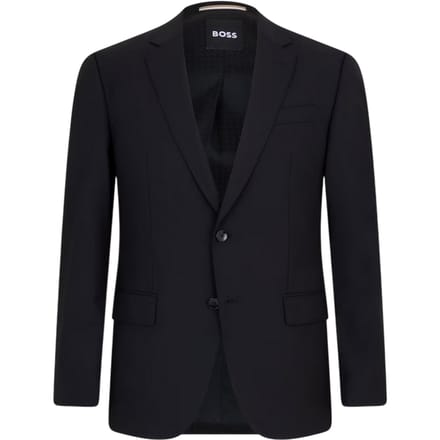 Boss Heren Colbert met Revers (Zwart)