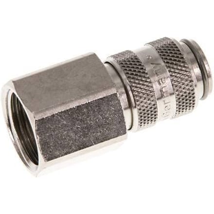 Vernikkeld Messing DN 5 Luchtkoppeling Snelkoppeling G 3/8 inch Binnendraad