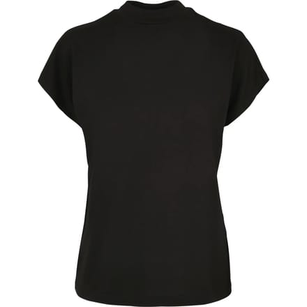 Urban Classics - Oversized Cut On Sleeve Viscose Dames T-shirt - S - Zwart