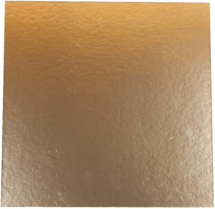 Taartkarton Vierkant Goud/Zwart 32x32cm 5st.