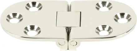 Tafelbladscharnier Vernikkeld Verchroomd 65 x 30 mm