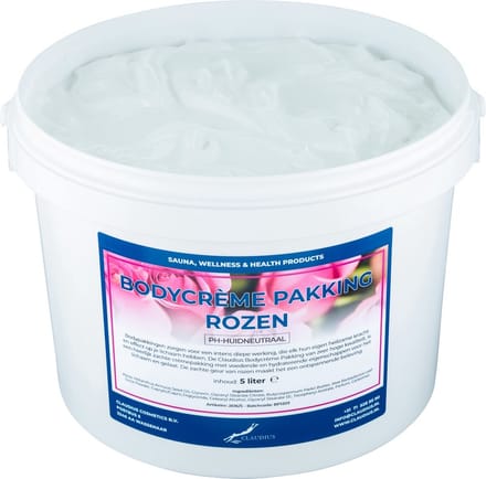 Bodycrème Pakking Rozen - 5 liter