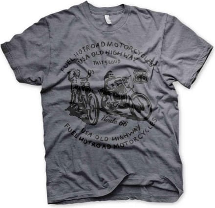 Route 66 Heren Tshirt -S- FUEL Grijs