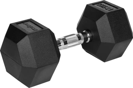 Rebel Hex Serie - Hexagonale Halter - 17,5 kg - Gietijzer - Rubber Coating