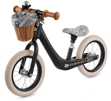 Kinderkraft RAPID 2 - Loopfiets - Magnesium Frame - Met Bel en Mandje - Zwart