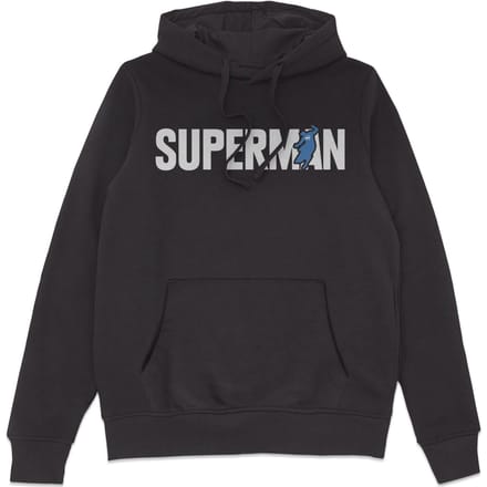 DC Comics Superman Hoodie Man Of Steel Hoodie - Black - L