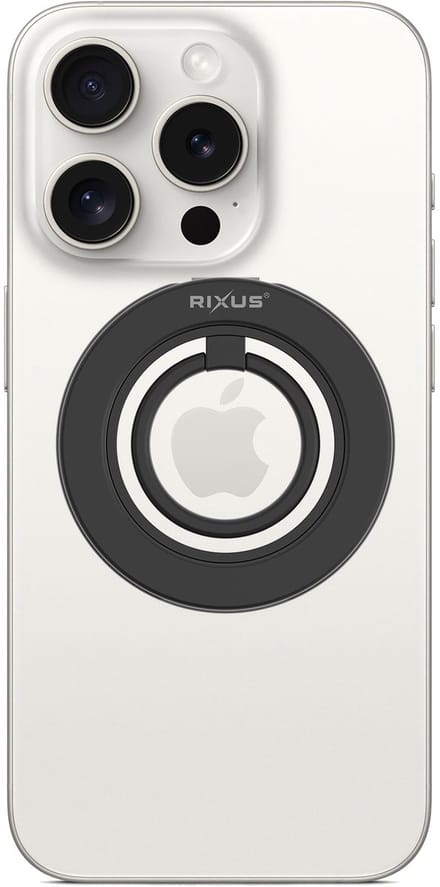 Rixus RXPH30B MagGo Magnetic Ring Holder Titanium Black