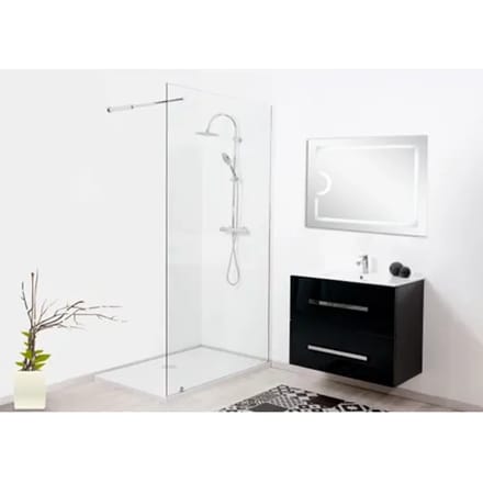 Aquavive Inloopdouche Samos 120x210cm - Chroom Profiel - 6 Mm Helder Glas
