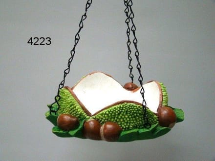 Voederschaal - Vogelvoederhuisje - Groen - 24 cm x 18 cm x 6 cm