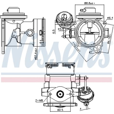 EGR-klep NISSENS 98268