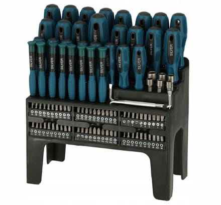 Silver Zestaw - Schroevendraaierset - 100 Delig - Ergonomisch - Magnetisch