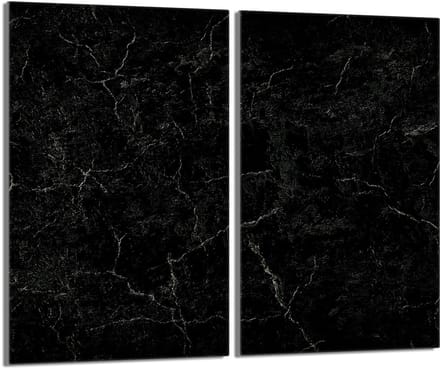 TMK ArtDeko Serie - Glazen Beschermplaat - 30x52cm - Marble Design