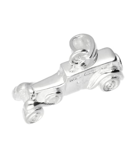 Zilveren T-Ford antiek kettinghanger