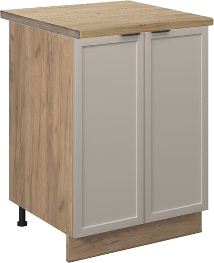 Vicco Fame-Line Keukenonderkast – 60 cm, WB Eik GrijsBeige
